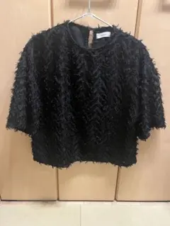 STYLEMIXER フリンジ ブラック 半袖 トップス