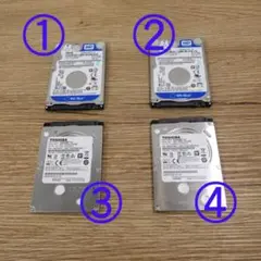 【2.5インチHDD 1TB、500GB】4個セット