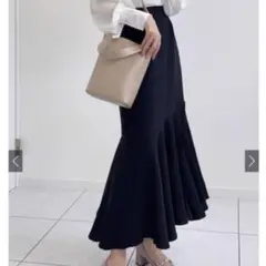 グレイ アシンメトリーマーメイドスカート