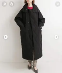 IENA ヴァシュモン ロングキルティング別注 ブラック