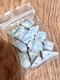 r13.ドミニカ ラリマー 原石ラフ 1セット 天然石 鉱物標本