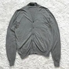 ザノーネ ZANONE　コットンカーディガン メンズ グレー 長袖 洗える 46