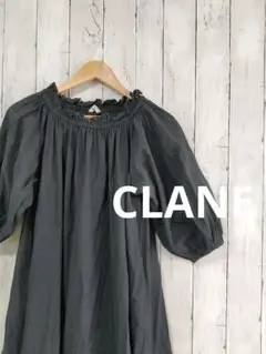CLANE クラネ ロング半袖 ワンピース M ブラック