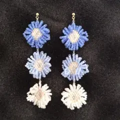 お花のロングピアス