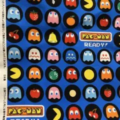 パックマン ゲーム柄 日本製 オックスフォード はぎれ 生地 バンダイナムコ