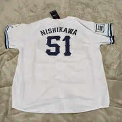 埼玉西武ライオンズ #51 西川愛也 ホームユニフォーム サイズMedium