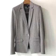 【美品】H&M エイチアンドエム テーラード ジャケット ライトグレー