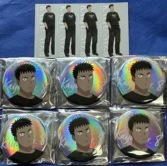 怪獣8号ベースヤード トーキョービッグ缶バッジ オーロラ日比野カフカ6点特典4枚