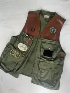 80s Bob Church FISHING VEST vintage Mサイズ 80s Bob Church FISHING VEST vintage Mサイズ