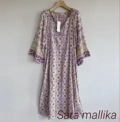 Sara mallika サラマリカ コットンプリントワンピース チュニック