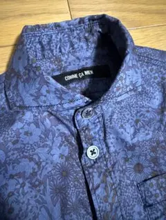 美品 コムサメン 花柄シャツ 半袖