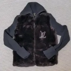 LOUIS VUITTON ハイネックジップニット