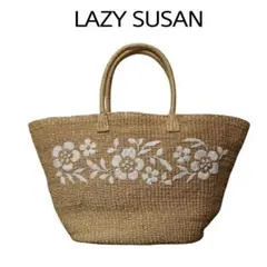 【新品未使用タグ付き】LAZY SUSAN  Liberty Bellかごバッグ LAZY SUSAN｜レイジースーザンのバッグ（ホワイト/白色系）通販