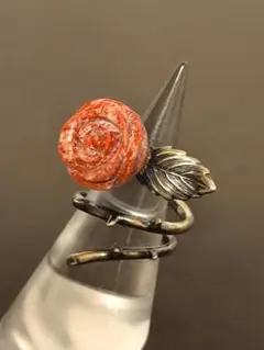 YOSHIKO CREATION PARIS 珊瑚 バラ リング