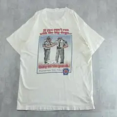 【希少】フルーツオブザルーム Tシャツ USA製 白 L POLICE アニマル