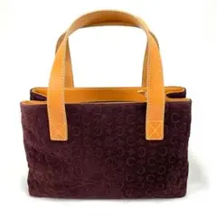 極美品 CELINE セリーヌ スエードレザー ハンドバッグ