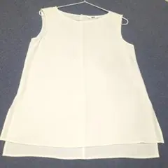 UNIQLO ドレープタンクブラウス　ホワイト Sサイズ