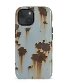 即発送！錆びた金属風 iPhone15ケース