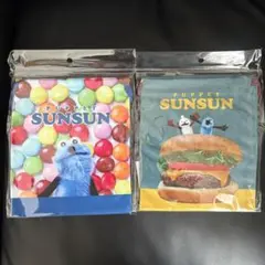 【新品】パペットスンスン 巾着 チョコ ハンバーガー 2点セット
