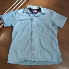 THE NORTH FACE PURPLE LABEL 半袖シャンブレーシャツ