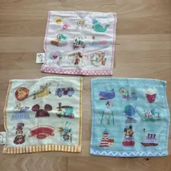 Disney キャラクタータオル 3枚セット