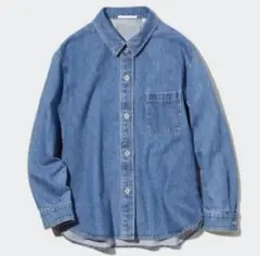 UNIQLO ユニクロ デニムシャツジャケット ライトブルーM