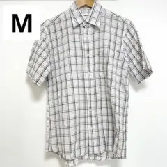 【WEATHERCOCK】チェック柄 半袖シャツ Mサイズ