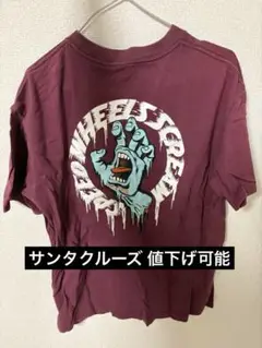 SANTA CRUZ バーガンディ Tシャツ