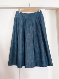 美品　みなとのてんらんかい　english rose デニムスカート　日本製