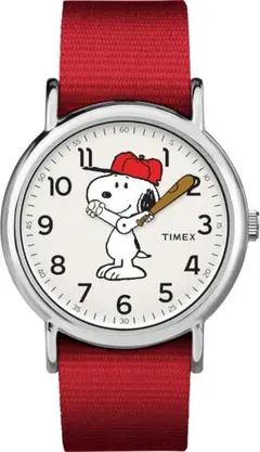 TIMEX スヌーピー 腕時計 赤