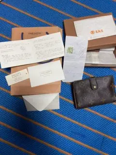 ルイ ヴィトン がま口 二つ折り 財布 確実正規品 高島屋で購入 61663
