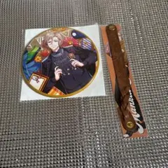 A3! 摂津万里 バースデービッグ缶バッジ&レザーブレスレット