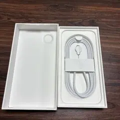 iPhone 16e ホワイト空箱　ケーブル付き【本体なし】