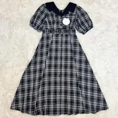【新品タグ付き】DearMyLoveRose チェック柄 ロングワンピース LL