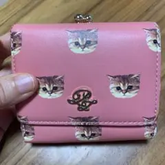 ポール&ジョー　猫柄　ピンク　がま口財布　定価8000円　説明必読で