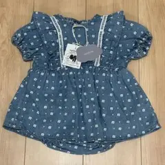 【新品】futafuta 花柄 デニム ロンパース