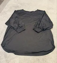 UNIQLO バルーン袖トップス 黒 XL