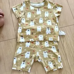 ユニクロ　白くまのパンツ ベビーパジャマ 80cm