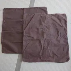 ニトリ 座布団カバー 新品と中古品の2枚セット 綿100%
