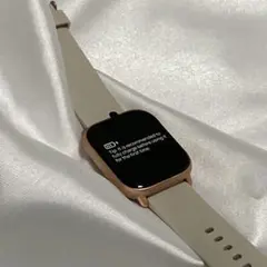 H1 スマートウォッチ ベージュ 本体