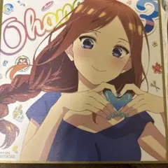 中野三玖 ミニ色紙&チェキ風ステッカー付「五等分の花嫁*」 入場者特典