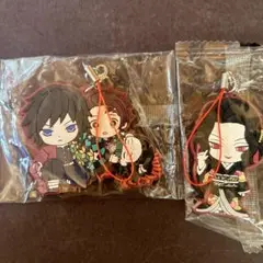 アニメ　きゅんキャラ　鬼滅の刃 ラバーストラップ 2個セット