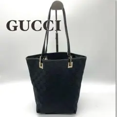 GUCCI グッチ GG スプリーム キャンパス ショルダー バッグ 黒