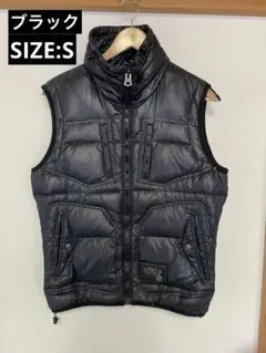 ディーゼル DIESEL ダウンベスト Sサイズ ブラック