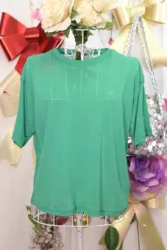新品更にOFF❤ソフトメッシュ仕立て重ね着トップス8683