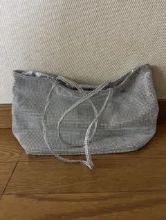 シルバー トートバッグ