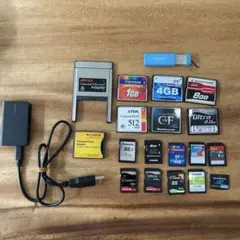 コンパクトフラッシュ、SDメモリーカード、アダプターセット