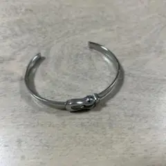 シルバー ステンレススチール バングル