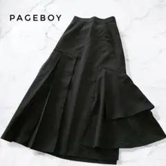 【大人気】PAGEBOY ページボーイ アシメ ティアードスカート ブラック