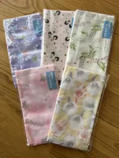 ガーゼ手拭い5個セット【未使用未開封】